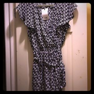 NWT Black/white Romper